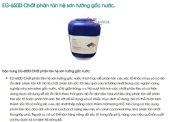 EG-650D Chất phân tán hệ sơn tường gốc nước.